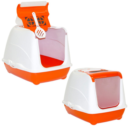 фото ФЛИП КЭТ ДЖУМБО закрытый туалет с откидной крышкой для котов фото ФЛИП КЭТ ДЖУМБО закрытый туалет с откидной крышкой для котов