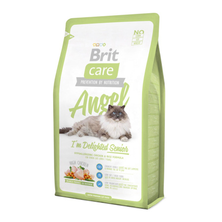 фото Сухой корм Brit Care Cat Angel с курицей и рисом для пожилых кошек фото Сухой корм Brit Care Cat Angel с курицей и рисом для пожилых кошек