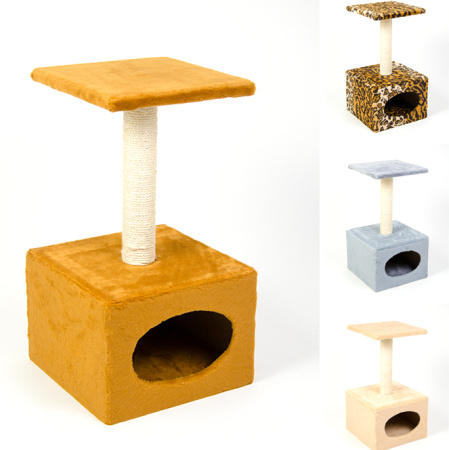 фото Дряпка для кота с большой будкой Д11 фото Дряпка для кота с большой будкой Д11