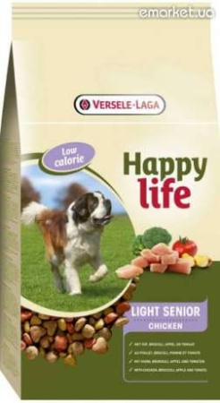 фото Сухой премиум корм для собак Happy Life Сеньор с курицей фото Сухой премиум корм для собак Happy Life Сеньор с курицей