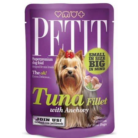 фото Влажный корм Brit Petit Pouch филе тунца и анчоусы для собак фото Влажный корм Brit Petit Pouch филе тунца и анчоусы для собак