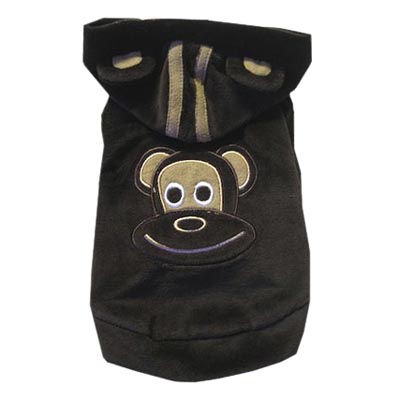 MonkeyDaze ВЕЛЮР (velour brown hoodie) коричневая кенгурушка
