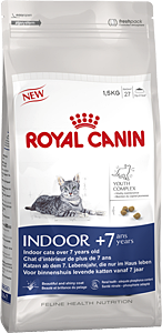 купить Сухой корм для домашних кошек старше 7 лет Indoor + 7