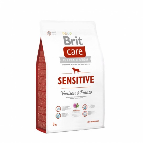 купить Корм Brit Care Sensitive Venison & Potato для взрослых собак всех пород с олениной