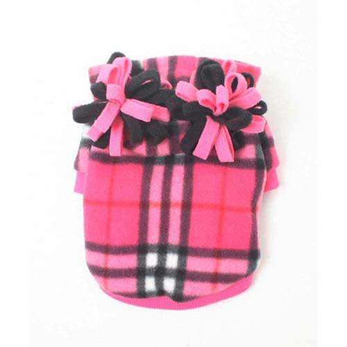 MonkeyDaze ПЛАЙД (pink plaid hoodie) розовая кенгурушка