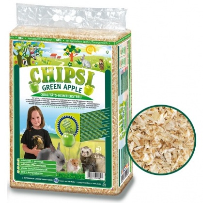 купить Опилки с ароматом зеленого яблока для грызунов Chipsi Green Apple