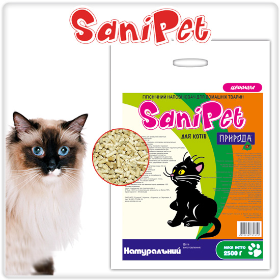купить Наполнитель SaniPet для котов натуральный