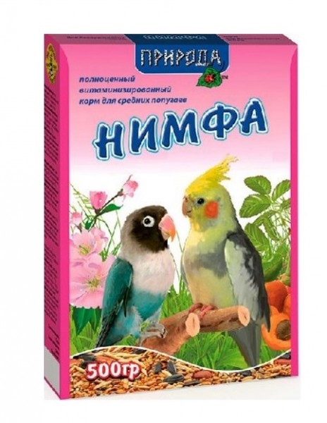 купить Корм Нимфа для средних попугаев Природа