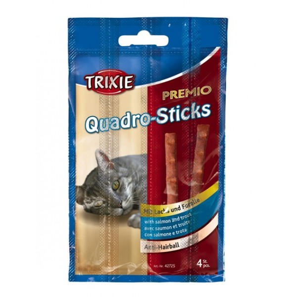 купить Палочки Trixie Quadro-Sticks для кошек, лосось и форель