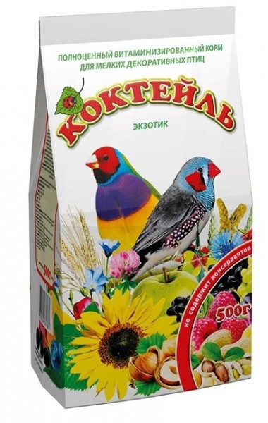купить Корм Коктейль «Экзотик» для экзотических птиц Природа