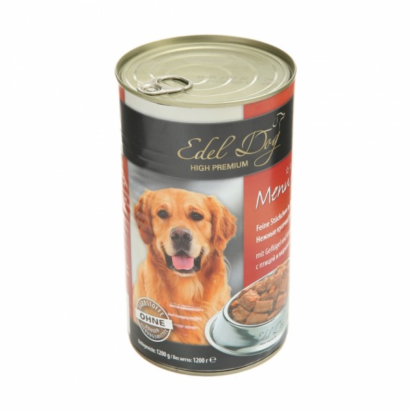 купить Консервы для собак Edel Dog птица/морковь
