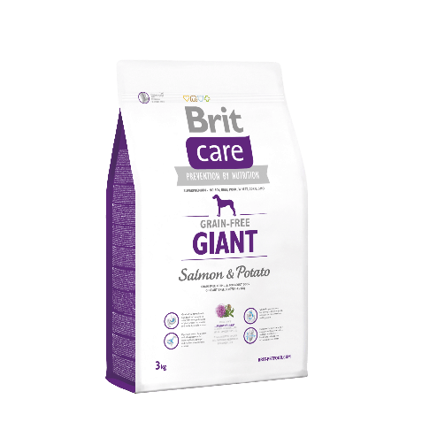 купить Корм Brit Care GF Giant Salmon & Potato, для собак весом от 45 кг.