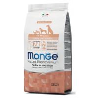 купить Сухой корм Monge Dog All Breeds Puppy & Junior с лососем и рисом для щенков всех пород 2,5 кг купить Сухой корм Monge Dog All Breeds Puppy & Junior с лососем и рисом для щенков всех пород 2,5 кг