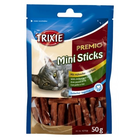 купить Лакомство для кошек Trixie Premio Mini Sticks, курица и рис