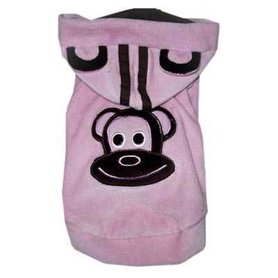 MonkeyDaze ВЕЛЮР (velour pink hoodie) розовая кенгурушка