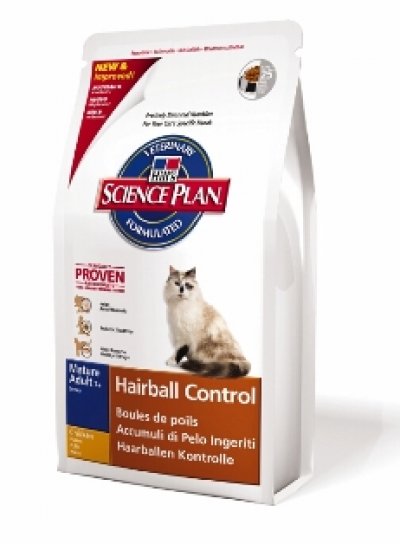 купить SP Feline Hairball Control Mature Adult 7+  для зрелых кошек (выведение шерсти)