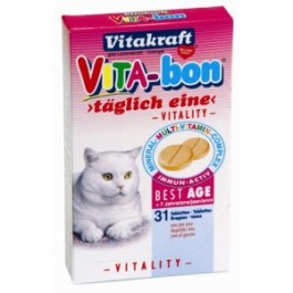 купить Витамины для кошек старше 7 лет Vita-Bon Best Age Senior cat 31табл.