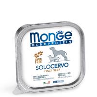 купить Паштет Monge Dog Solo из свежего мяса оленя для собак всех пород 150 гр купить Паштет Monge Dog Solo из свежего мяса оленя для собак всех пород 150 гр
