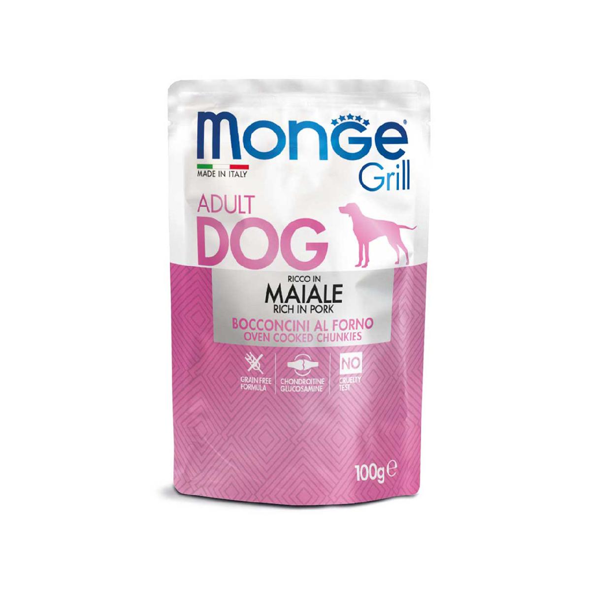 фото Набор консерв для собак Monge Dog GRILL MIX, микс 3 вкуса:лосось/ягненок/свинина 12 шт по 100 гр (паучи) фото Набор консерв для собак Monge Dog GRILL MIX, микс 3 вкуса:лосось/ягненок/свинина 12 шт по 100 гр (паучи)