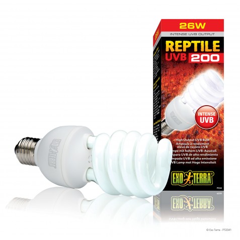 купить Лампа Exo Terra Reptile UVB 200 для рептилий, 26 Вт
