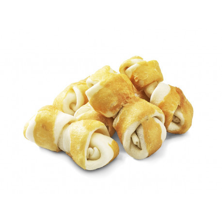 купить Лакомства для собак Smaczaki Кость говяжья с курицей 11 см, 200 гр (LS-D010)