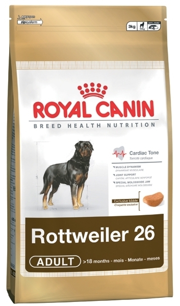 купить Сухой корм для собак породы Ротвейлер  Rottweiler 26 Adult