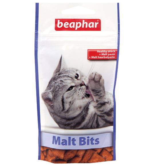 купить Подушечки Beaphar Malt Bits для кошек, выведения шерсти из желудка