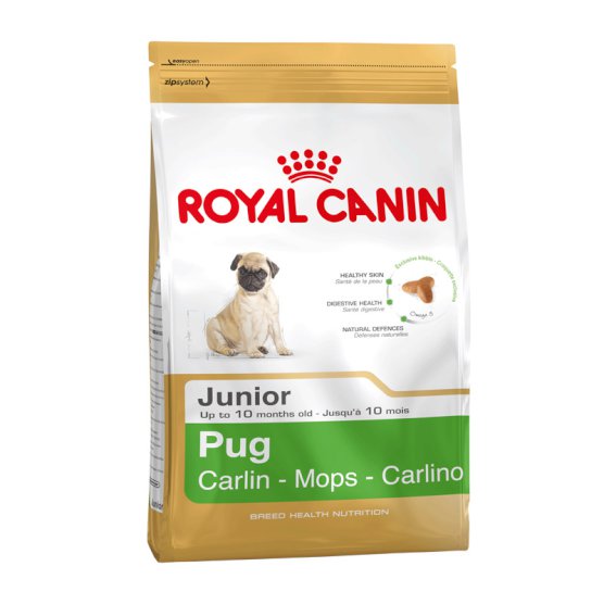 купить Сухой корм д/щенков породы Мопс PUG JUNIOR