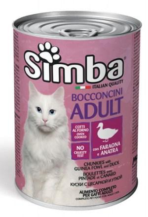 Консерва для котов Simba с цесаркой и уткой 415 гр