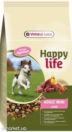 купить Сухой премиум корм для собак Happy Life Мини с ягненком