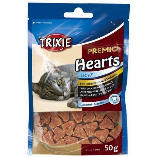 купить Лакомство для кошек Trixie Premio Hearts, утка и минтай