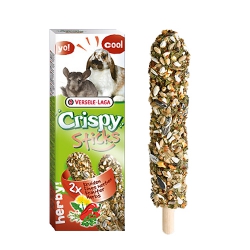 Лакомство для шиншилл и кроликов Versele-Laga Crispy Sticks ТРАВЫ 55г