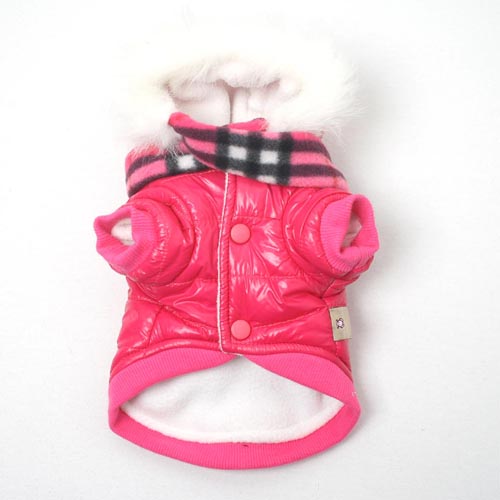 MonkeyDaze ПАРКА (hot pink parka) розовая куртка с шарфом