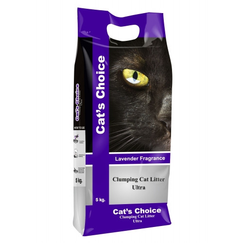 Бентонитовый наполнитель для кошачьих туалетов Indian Cat Litter с ароматом лаванды 10 кг