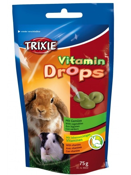 Витамины для грызунов Drops с овощами Trixie