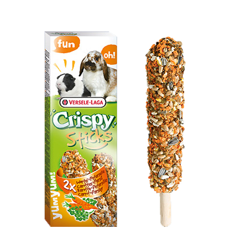 Лакомство для кроликов и морских свинок Versele-Laga Crispy Sticks МОРКОВКА УКРОП 55г