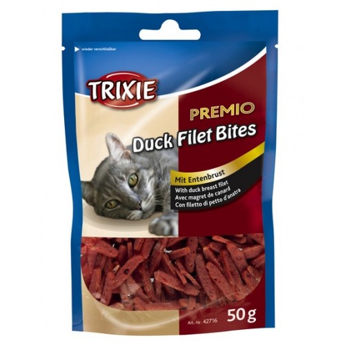 купить Лакомство для кошек Trixie Premio Duck Filet Bites, филе утки сушеное