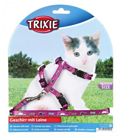 купить Поводок + шлея д/котят с кошками Trixie