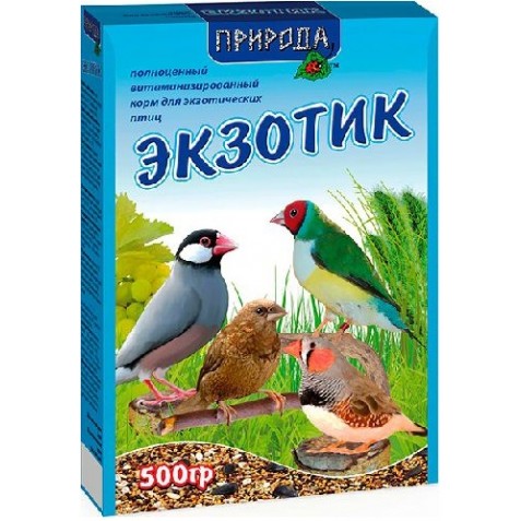 купить Корм Экзотик для экзотических птиц Природа