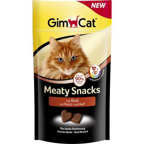 Витамины Gimpet Meaty Snacks с говядиной для кошек