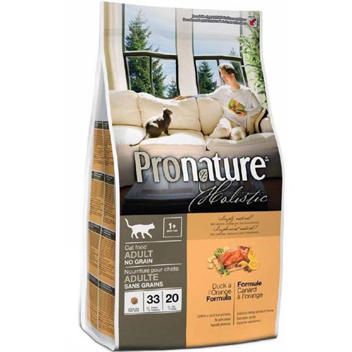 купить Pronature Holistic Сухой корм для кошек с уткой и апельсинами