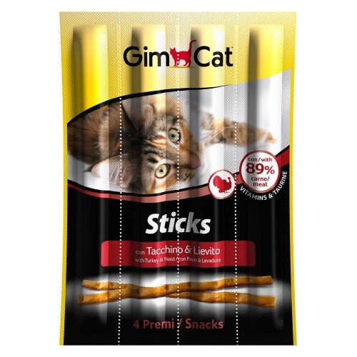 купить Лакомые палочки Gimpet Sticks для кошек, птица и печень