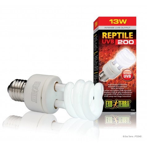 купить Лампа Exo Terra Reptile UVB 200 для рептилий, 13 Вт