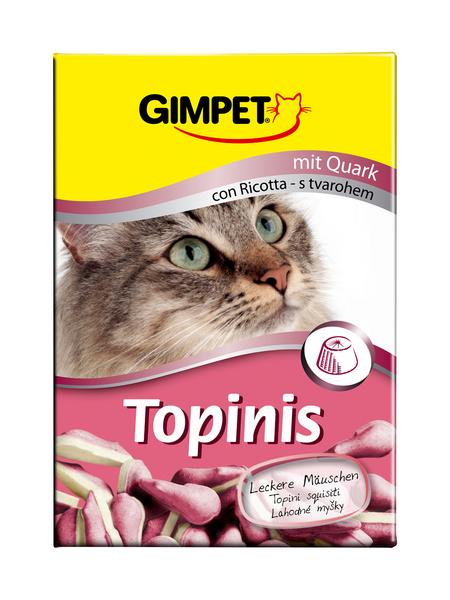 Витаминные "Мышки" с таурином и творогом для кошек Topinis