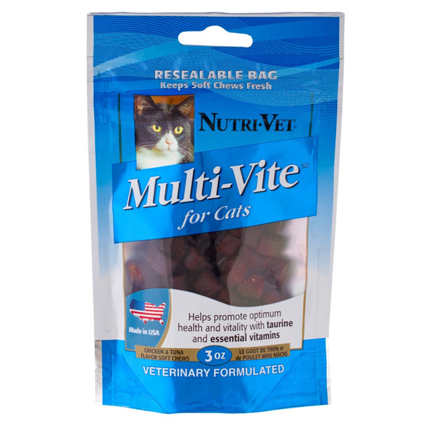 купить Витамины с таурином и биотином для котов Nutri-Vet МУЛЬТИ-ВИТ