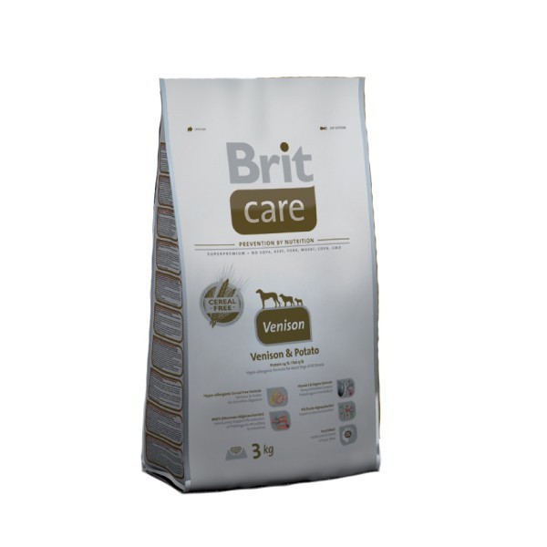 купить Корм для собак Brit Care All Breed Venison & Potato для взрослых собак всех пород с олениной