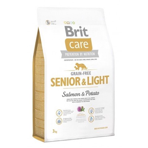 купить Корм для собак Brit Care GF Senior Light Salmon & Potato беззерновой