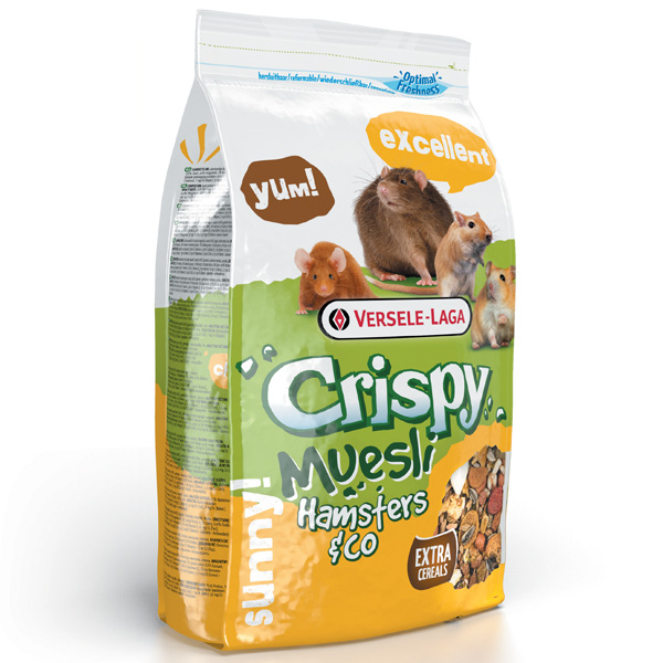 купить Versele-Laga Crispy Muesli ХОМЯК (Hamster&co) корм для хомяков, крыс, мышей и песчанок