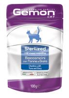 купить Мясные кусочки в желе Gemon Cat Sterelized Wet для стерилизованных кошек с тунцом и рыбкой Дори 100 гр купить Мясные кусочки в желе Gemon Cat Sterelized Wet для стерилизованных кошек с тунцом и рыбкой Дори 100 гр