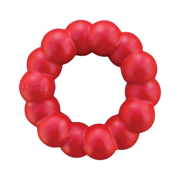 купить KONG Ring  KM2E Игрушка для собак "Кольцо" S/M 8 см Красный